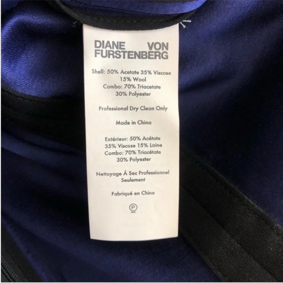 Diane Von Furstenberg Tailored Paneled Midi Sheath Dress NWT - Picture 8 of 8